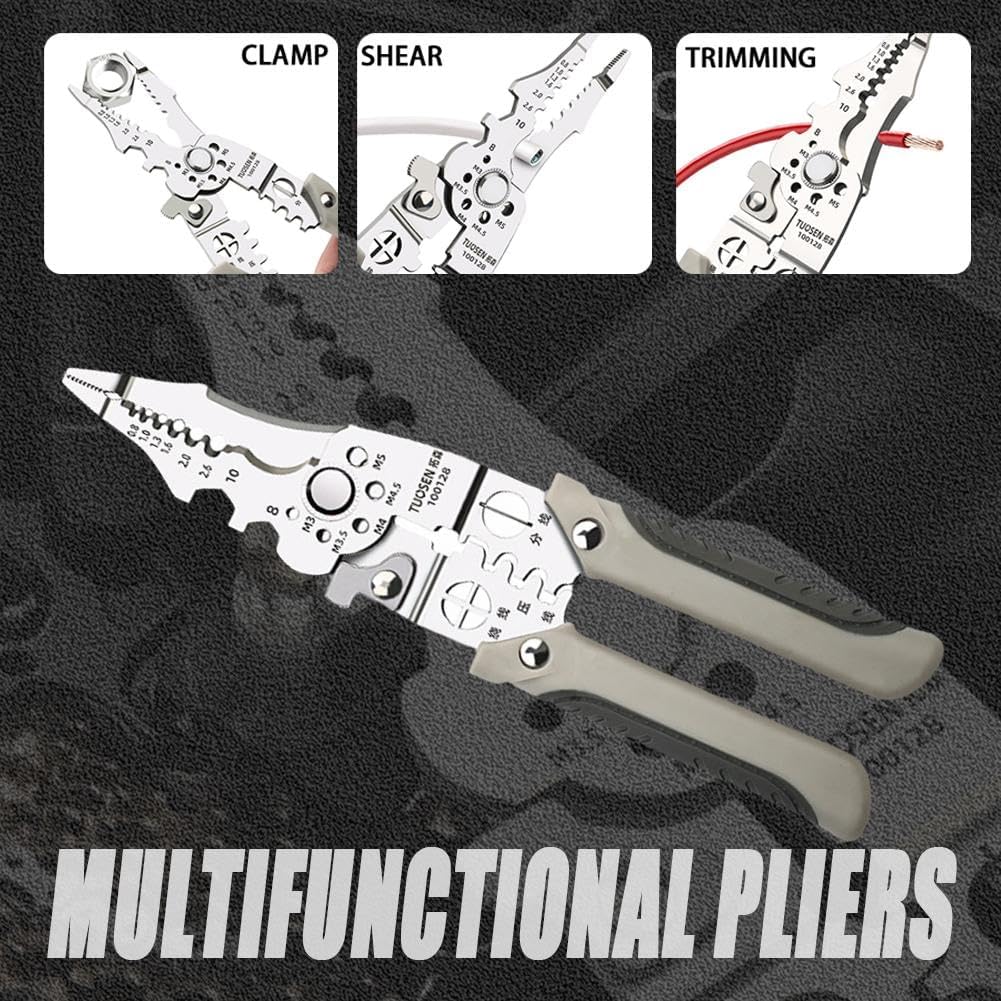 Multifunctional Wire Stripper Crimper Cable Cutter 🧰