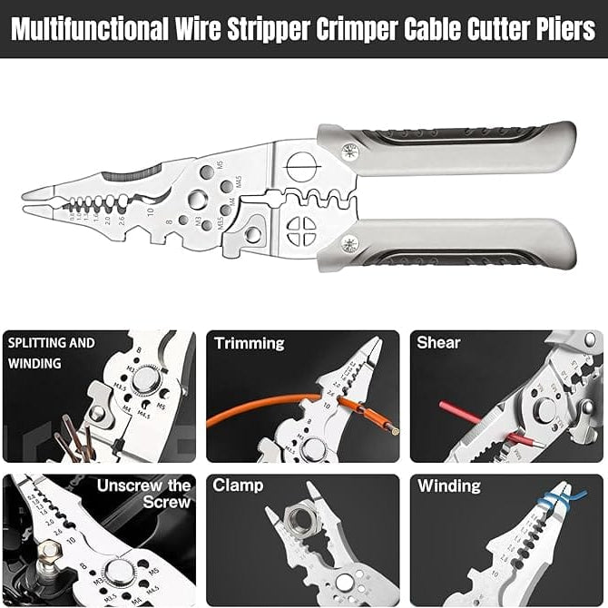 Multifunctional Wire Stripper Crimper Cable Cutter 🧰
