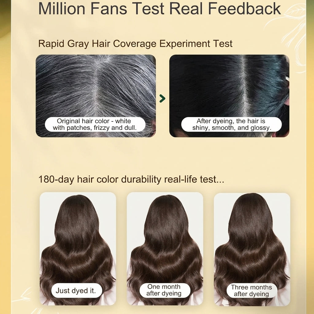 Japanese Hair Dye Shampoo – Natural Black Hair Color