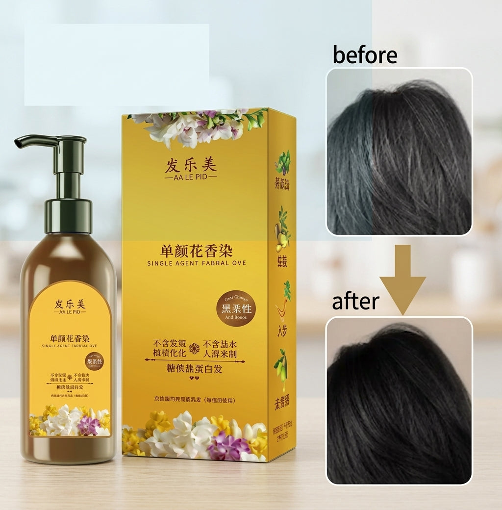Japanese Hair Dye Shampoo – Natural Black Hair Color