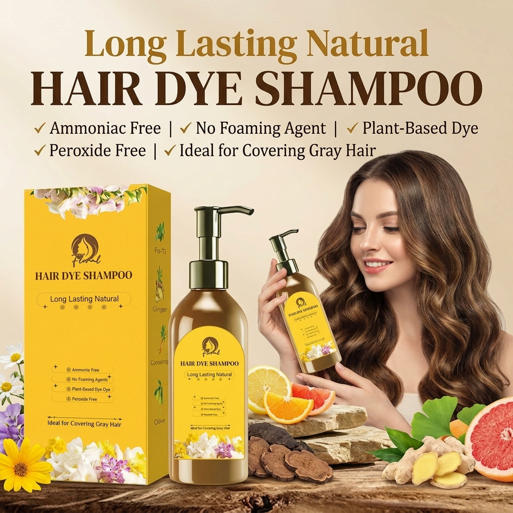 Japanese Hair Dye Shampoo – Natural Black Hair Color